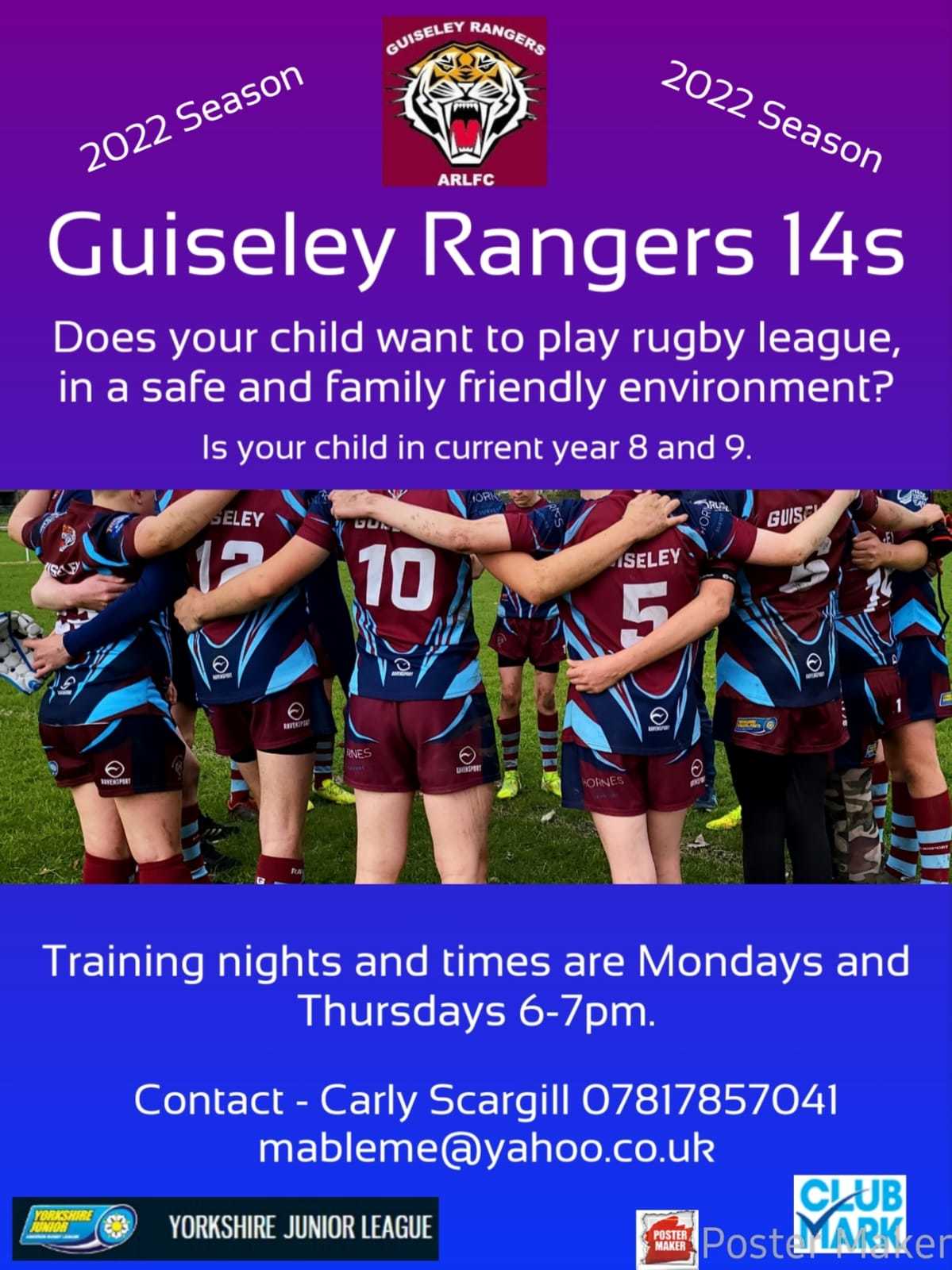 Under 14s advert